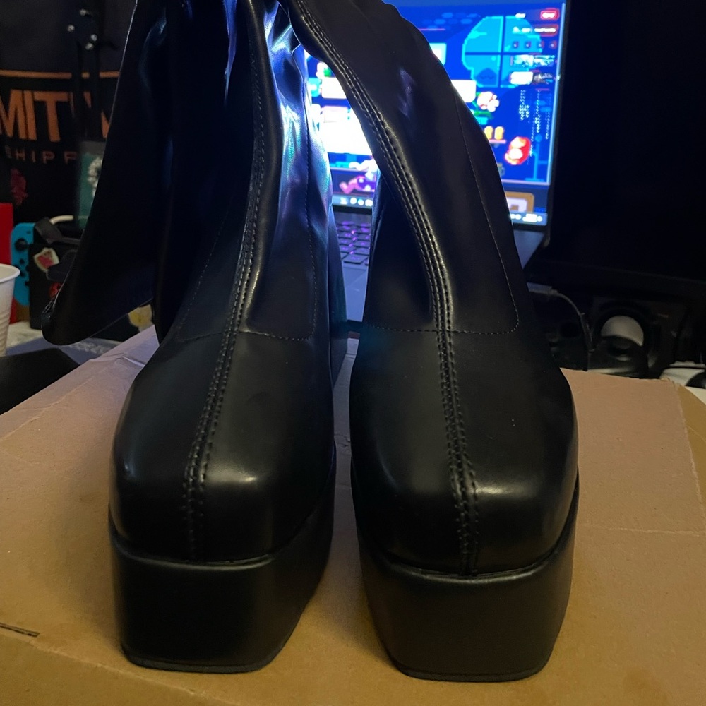 Platform Knee High Boots